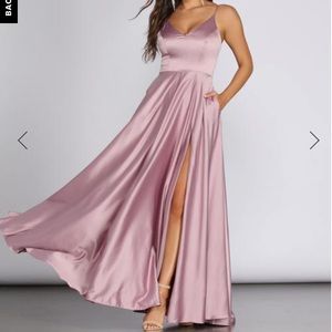 JULIET FORMAL HIGH SLIT DRESS